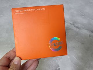 광동생활건강 MF[광동] 비타500✨주름개선·미백·SPF50+🌞퍼펙트쉴드 빅 선쿠션 본품 — 5점을 준 리뷰어가 2024년 5월 올린 사용 사진