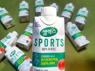 셀렉스스포츠 셀렉스 스포츠 웨이 프로틴 복숭아_ 330ml x 12팩 — 5점을 준 리뷰어가 2021년 3월 올린 사용 사진