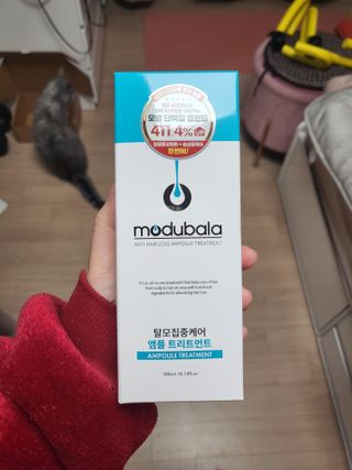 모두발라 탈모집중케어 앰플 트리트먼트 — 4점을 준 리뷰어가 2022년 3월 올린 사용 사진