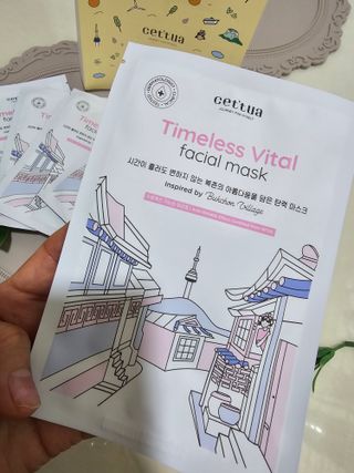 세뚜아(Cettua) [세뚜아] 타임리스 바이탈 페이셜 마스크팩  Cettua Timeless  Vital Mask 5매 — 5점을 준 리뷰어가 2024년 5월 올린 사용 사진