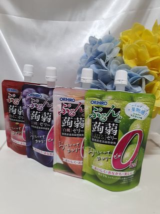 ORIHIRO 오리히로 곤약젤리 제로칼로리 130g 4종 4팩(맛별로 1팩씩) — 5점을 준 리뷰어가 2023년 3월 올린 사용 사진
