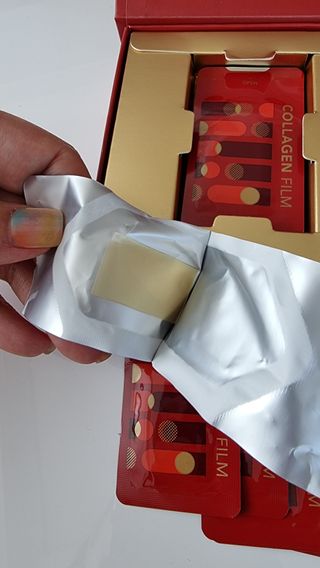 프리마인 귀족의 콜라겐, 92배 흡수율. 럭셔리 프리미엄 셀라브 콜라겐필름 30매 — 5점을 준 리뷰어가 2022년 5월 올린 사용 사진