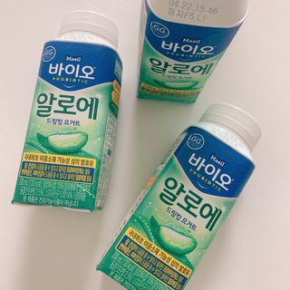 LIVE 매일바이오 알로에 드링킹 요거트 — 3.5점을 준 리뷰어가 2022년 4월 올린 사용 사진