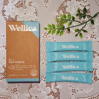 웰리카 다이어트 프로바이오틱스  20포 + 웰리카 저분자 피쉬콜라겐 10포 — 5점을 준 리뷰어가 2021년 6월 올린 사용 사진