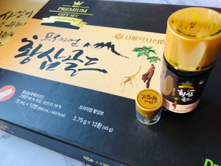 서울약사신협_프리미엄황삼골드_3.75g x 12환+75mgx12병 — 5점을 준 리뷰어가 2021년 2월 올린 사용 사진