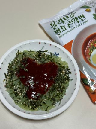 클린24시간 올리브 발효곤약면 찰비빔면 1세트-(3봉) — 4.5점을 준 리뷰어가 2023년 11월 올린 사용 사진