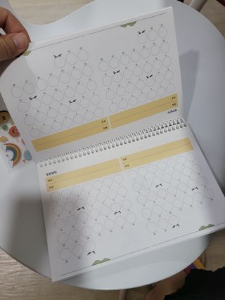 리훈 차일드라이크 워킹스마일 초등학생 스터디 플래너 — 4점을 준 리뷰어가 2021년 10월 올린 사용 사진