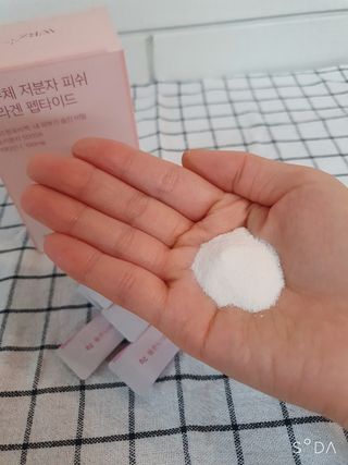 방방곳곳 청수체 콜라겐 — 4점을 준 리뷰어가 2022년 4월 올린 사용 사진