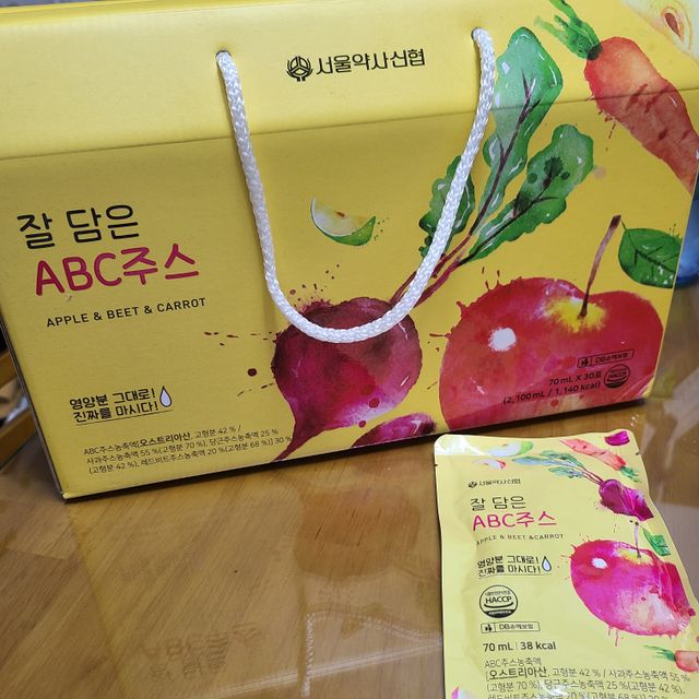 서울약사신협_잘 담은 ABC주스 70ml x 30포 리뷰 사진