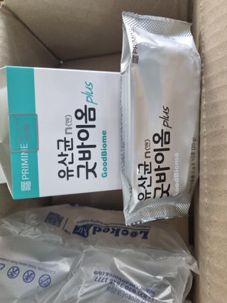 프리마인 유산균 국가지정연구소 선정, 살아있는 생유산균 200억 마리의 힘. 유산균n굿바이옴플러스 — 5점을 준 리뷰어가 2022년 11월 올린 사용 사진