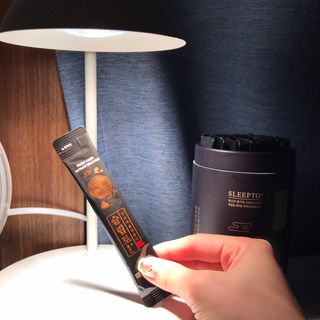 프리마인 자체 기업부설 연구소에서 찾아낸 건강한 수면의 비밀.  슬립토 플러스 30포 — 4점을 준 리뷰어가 2021년 10월 올린 사용 사진