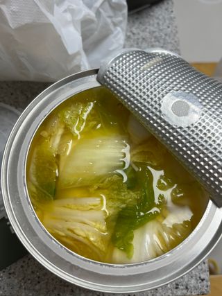 셰프애찬 단호박 백김치 1kg — 5점을 준 리뷰어가 2022년 10월 올린 사용 사진