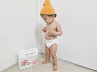 쿠잉 에어드라이  풀커버 밴드기저귀 (S/M/L) 1팩 — 5점을 준 리뷰어가 2022년 12월 올린 사용 사진