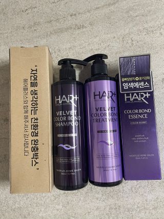 헤어플러스 컬러본드 샴푸300+트리트먼트300+에센스95 — 5점을 준 리뷰어가 2021년 3월 올린 사용 사진
