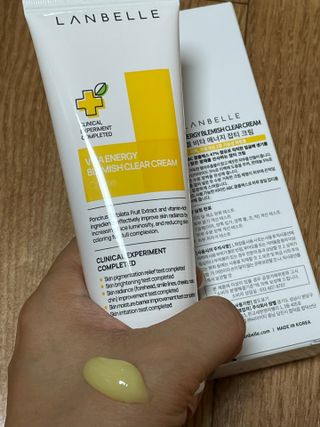 랑벨 비타 에너지 잡티 크림 75ml (피부 속 기미완화크림) — 5점을 준 리뷰어가 2022년 6월 올린 사용 사진