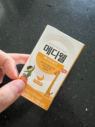 메디웰 페디아드링크 미니 바나나맛 — 3점을 준 리뷰어가 2022년 8월 올린 사용 사진