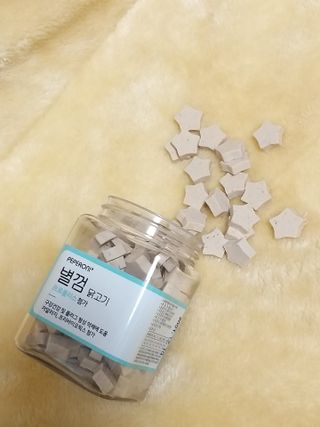 페페로니 자기전에 먹는 저알러지 껌 세트 치킨+오리 — 5점을 준 리뷰어가 2021년 7월 올린 사용 사진