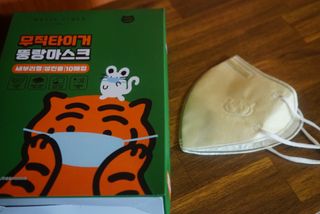 [숨그림]  덴탈마스크 짱구 우리아이 그리고 내가 쓰는 믿을수있는 케릭터 마스크  16종 — 5점을 준 리뷰어가 2021년 11월 올린 사용 사진