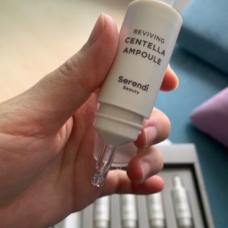 세렌디뷰티 리바이빙 센텔라 앰플 — 5점을 준 리뷰어가 2021년 9월 올린 사용 사진