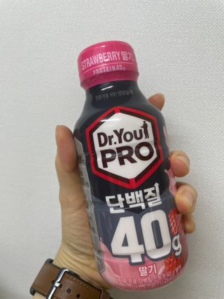 닥터유 프로 단백질드링크 40g 딸기 — 5점을 준 리뷰어가 2025년 7월 올린 사용 사진