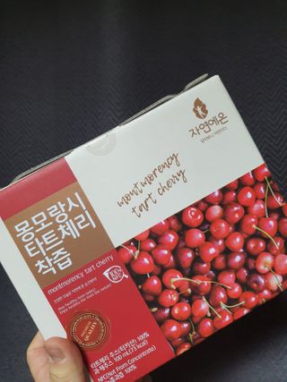 자연에온 몽모랑시 타트체리 착즙 100mL 10개입 2BOX — 5점을 준 리뷰어가 2021년 1월 올린 사용 사진