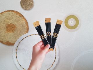 짜먹는 이지견과 짜먹는 이지아몬드, 짜먹는 이지허니피넛, 짜먹는 이지캐슈넛 각 10g X  10포 — 2.5점을 준 리뷰어가 2021년 2월 올린 사용 사진