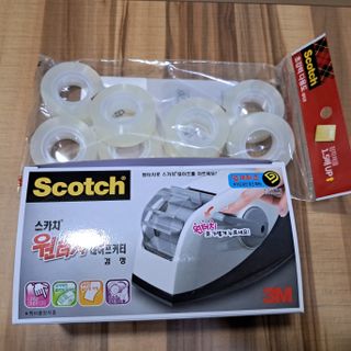 3M 스카치 원터치 테이프 디스펜서 커터기 오렌지/블랙 + 초강력 다용도 테이프 8매 — 5점을 준 리뷰어가 2024년 4월 올린 사용 사진