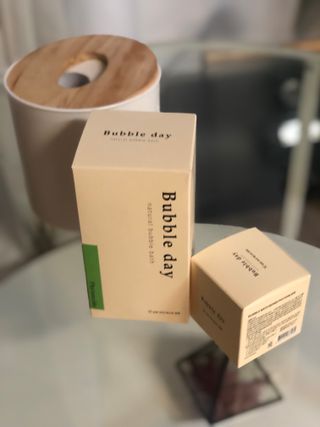 버블데이 아로마/과일 거품 입욕제 — 5점을 준 리뷰어가 2021년 7월 올린 사용 사진