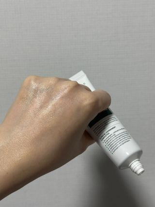 랑벨 랑바이오 블랙 시카 크림 50ml(블랙비 프로폴리스, 시카 4종, 판테놀 10 함유) — 5점을 준 리뷰어가 2023년 2월 올린 사용 사진