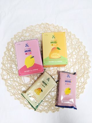 비타앤C 레몬맛, 망고맛 — 5점을 준 리뷰어가 2021년 4월 올린 사용 사진