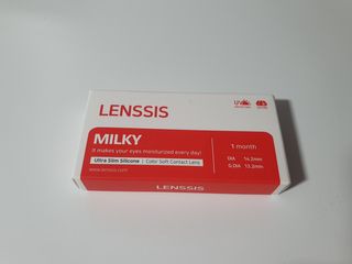 렌시스 LENSSIS [ 렌시스 ] 데일리 소프트한 색감렌즈 ＃밀키시리즈 1개월용 ｜ 3컬러 중 택1 ｜ — 5점을 준 리뷰어가 2021년 6월 올린 사용 사진