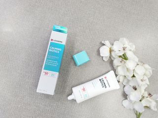 리더스코스메틱 리더스 카밍 바이오틱스 선 에센스 SPF 50+ PA++++ — 5점을 준 리뷰어가 2022년 5월 올린 사용 사진