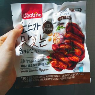 굽네몰 [굽네] 소스가 맛있는 닭가슴살 슬라이스 4종 — 5점을 준 리뷰어가 2021년 4월 올린 사용 사진
