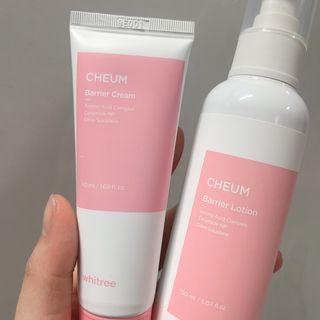화이트리 채움 베리어 로션, 베리어 크림 세트 — 5점을 준 리뷰어가 2021년 2월 올린 사용 사진