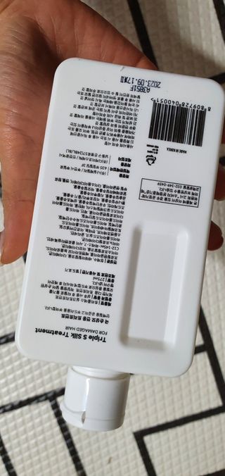 트리플에스 탈모 샴푸 275ml + 실크 트리트먼트 275ml — 5점을 준 리뷰어가 2021년 2월 올린 사용 사진