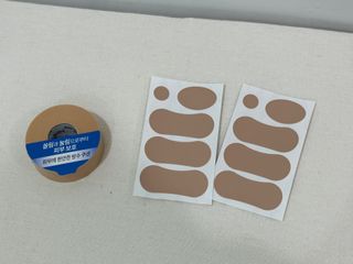 3M 넥스케어 물집방지쿠션테이프 1매 + 물집방지패드 10매 — 4점을 준 리뷰어가 2024년 4월 올린 사용 사진