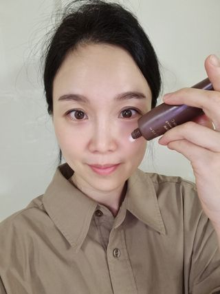 산다화 비타민C 화이트닝 크림 — 4점을 준 리뷰어가 2023년 5월 올린 사용 사진