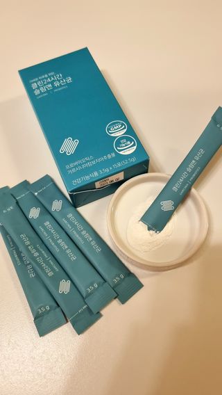 클린24시간 슬림앤유산균 1박스 (3.5g X 15포) — 5점을 준 리뷰어가 2022년 11월 올린 사용 사진