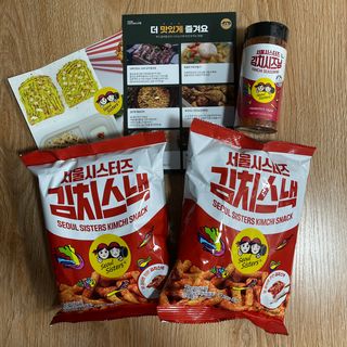 [서울시스터즈] 김치시즈닝 국내 최초 뿌려먹는 김치파우더 100g 1개+ 신제품 김치스낵 90g 2개 — 4점을 준 리뷰어가 2021년 8월 올린 사용 사진