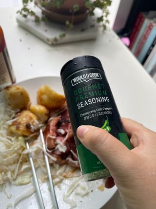 우주쿡 천연조미료 고메 프리미엄 시즈닝 6종 택1 청양고추+ /대파 /깻잎 /마늘 /생강 /표고버섯 — 5점을 준 리뷰어가 2021년 9월 올린 사용 사진