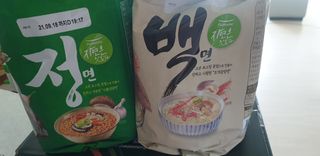 [풀무원] 자연은맛있다 정면, 백면, 홍면  세트 — 5점을 준 리뷰어가 2021년 4월 올린 사용 사진