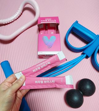 필리브 비주얼 브이스틱 — 5점을 준 리뷰어가 2021년 6월 올린 사용 사진