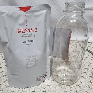 클린24시간 1BOX(5포) + 전용보틀(500ml) — 5점을 준 리뷰어가 2022년 9월 올린 사용 사진