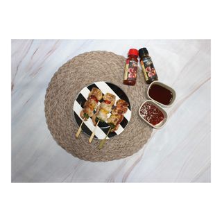 [다물꼬치] 삼겹새우롤꼬치 5개입 350g  + 데리야끼소스 120g + 매운고추소스 120g — 5점을 준 리뷰어가 2021년 12월 올린 사용 사진