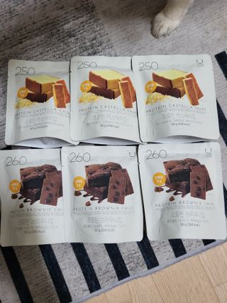 신상품) 딜라이트 프로젝트 프로틴  브라우니칩/ 카스테라칩 총 6EA — 5점을 준 리뷰어가 2022년 5월 올린 사용 사진