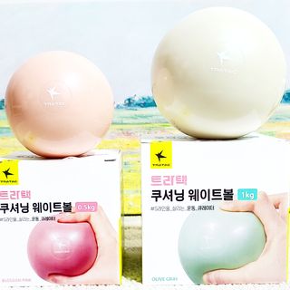 트라택 쿠셔닝 웨이트볼 0.5kg + 1kg SET — 5점을 준 리뷰어가 2022년 5월 올린 사용 사진