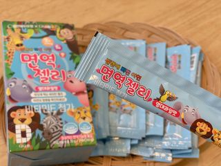 다나음 셀렌에 빠진 아연면역젤리 열대과일맛+사과맛 — 4.5점을 준 리뷰어가 2021년 3월 올린 사용 사진