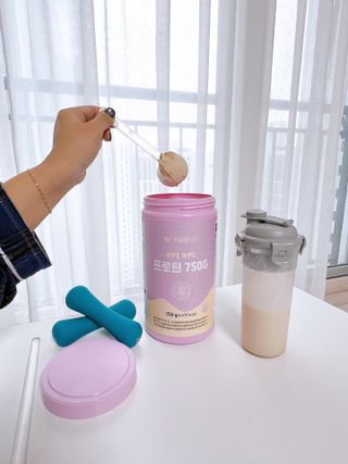 [푸름웰니스] 프로틴 다이어트 단백질 쉐이크 (750g) — 5점을 준 리뷰어가 2022년 3월 올린 사용 사진