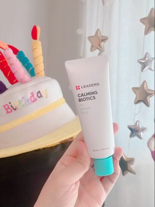 리더스코스메틱 리더스 카밍 바이오틱스 크림 마스크 — 5점을 준 리뷰어가 2021년 2월 올린 사용 사진