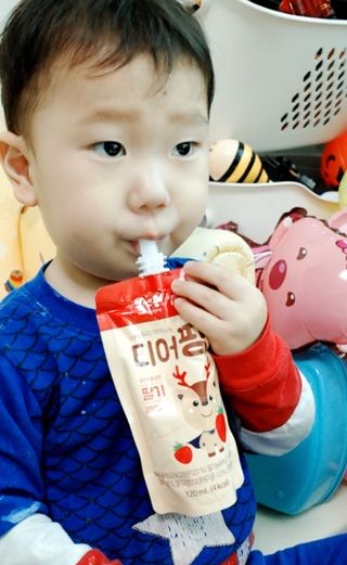 [몸엔용] 우리 아이 건강간식, 달콤한 녹용곤약젤리 디어팡 4종 — 3.5점을 준 리뷰어가 2021년 11월 올린 사용 사진